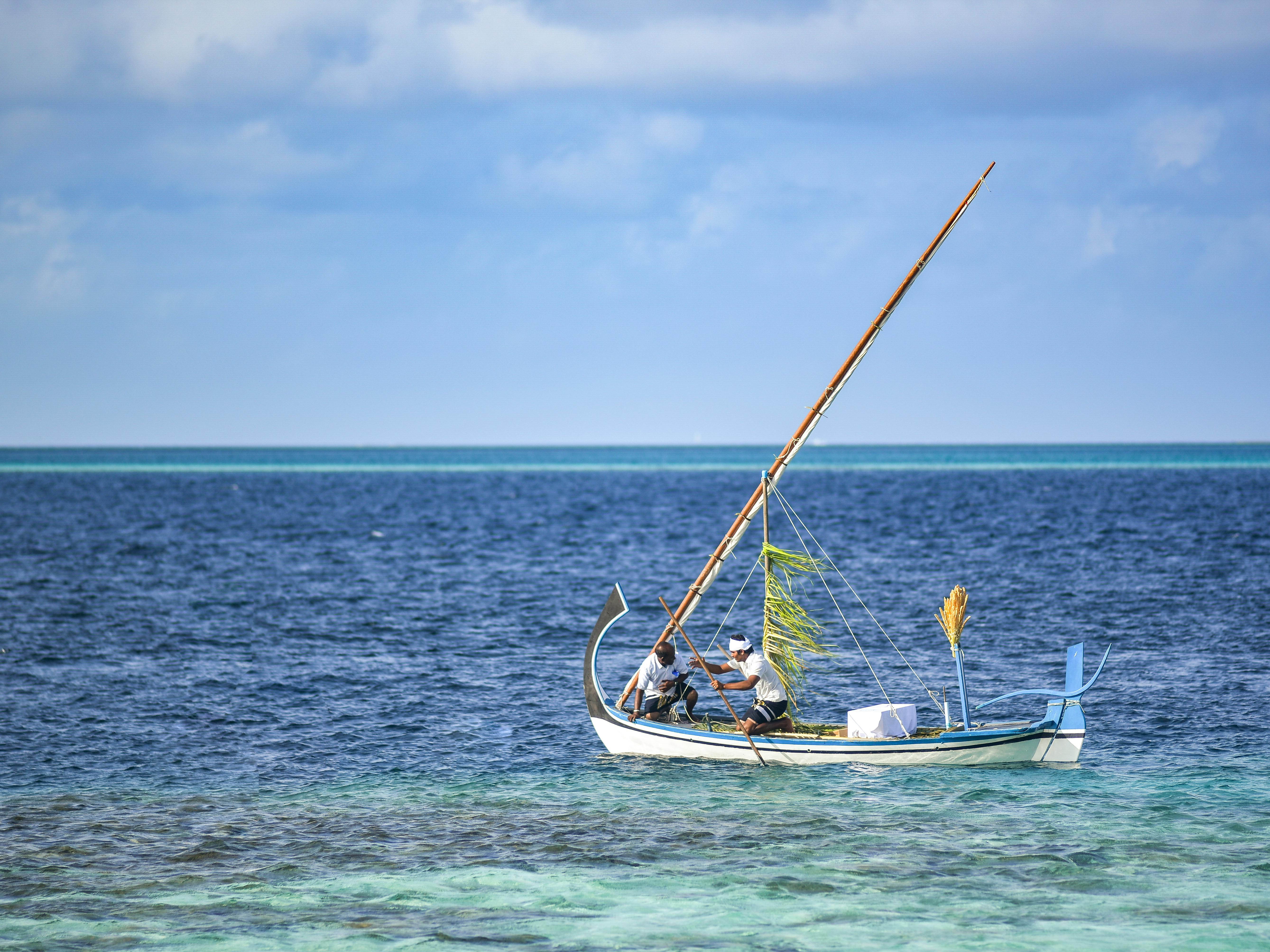 Traditional dhow in Pangani, Tanzania