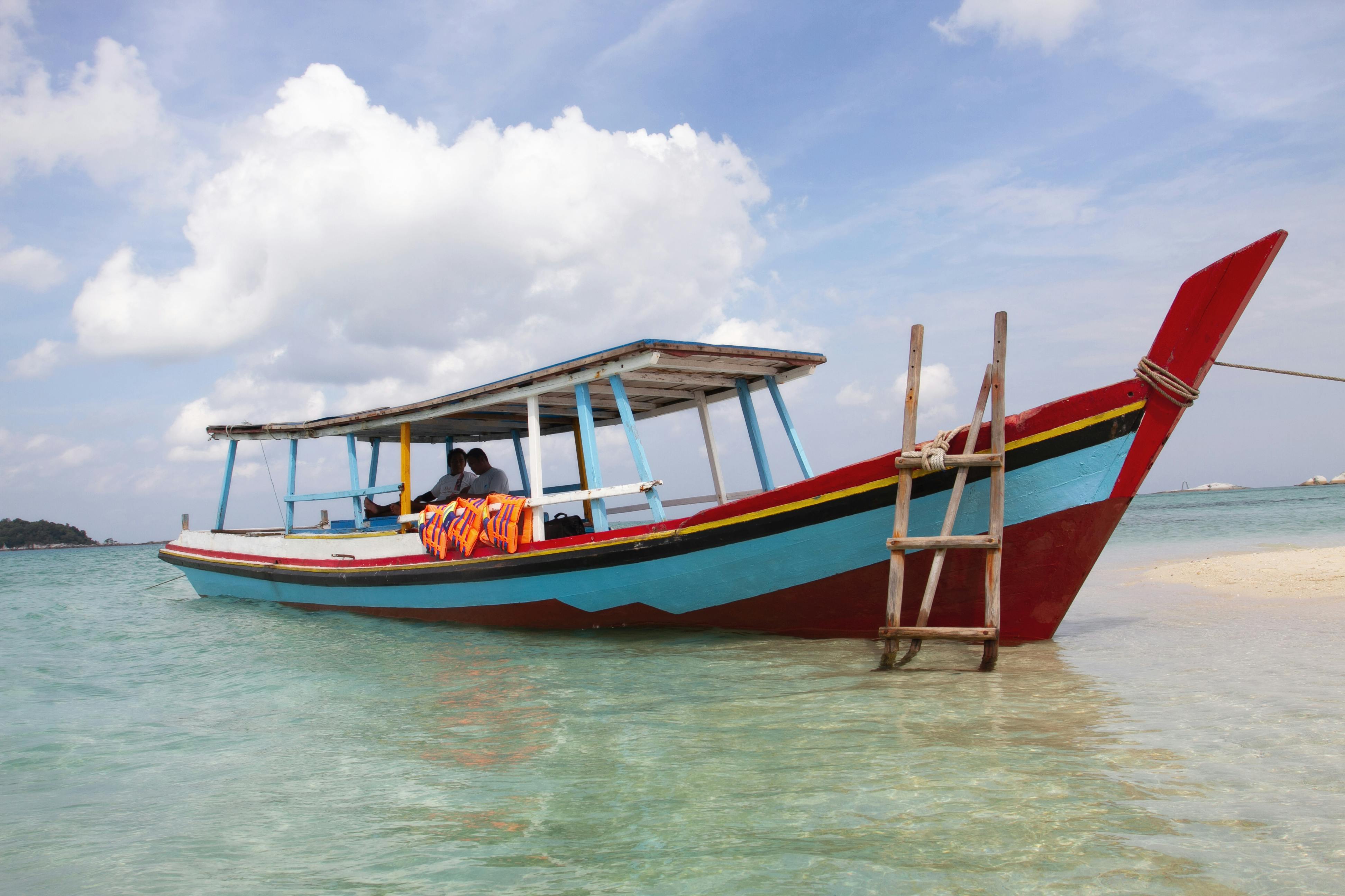 Modern boat on Lake Victoria, Uganda
